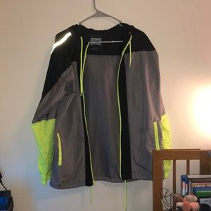 Light weight neon & grey jacket
